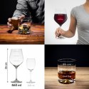 Kieliszek i szklanka w etui dla pary dwojga nadruk