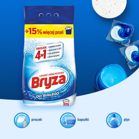 Bryza 4w1 proszek WHITE 6,825kg / 105 prań Bryza 4w1 proszek WHITE 6,825kg / 105 prań