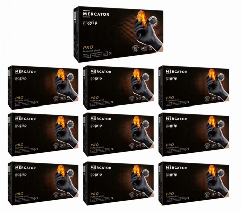 Rękawice Nitrylowe 50 szt. Gogrip Black - 10 op. (L 8-9) Rękawice Nitrylowe 50 szt. Gogrip Black - 10 op. (L 8-9)