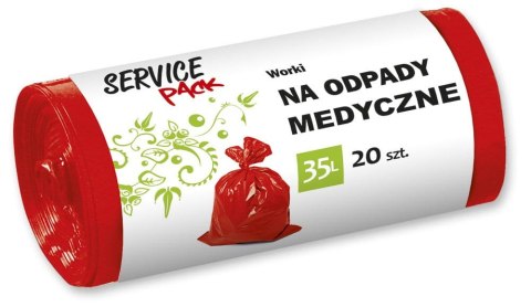 SP Worki na odpady MEDYCZNE LDPE 35L 20szt SP Worki na odpady MEDYCZNE LDPE 35L 20szt