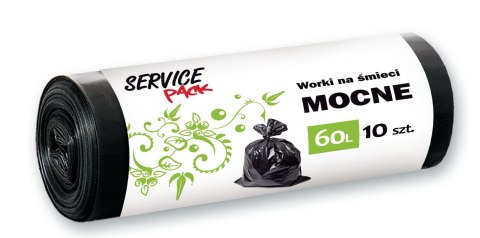 SP Worki na śmieci MOCNE LDPE 60L 10szt SP Worki na śmieci MOCNE LDPE 60L 10szt