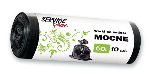 SP Worki na śmieci MOCNE LDPE 60L 10szt SP Worki na śmieci MOCNE LDPE 60L 10szt