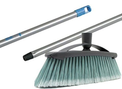 Zestaw Miotła Eco miękka 30 cm + Kij do szczotki z gwintem Zestaw Miotła Eco miękka 30 cm + Kij do szczotki z gwintem