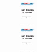 Książka czasu pracy kierowcy FRANCJA - LIVRET INDIVIDUEL DE CONTROLE - 10 szt.