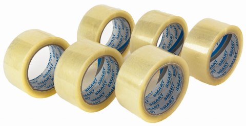 Taśma Pakowa SMART Transparent Akryl 48/100y - 6 szt. Taśma Pakowa SMART Transparent Akryl 48/100y - 6 szt.