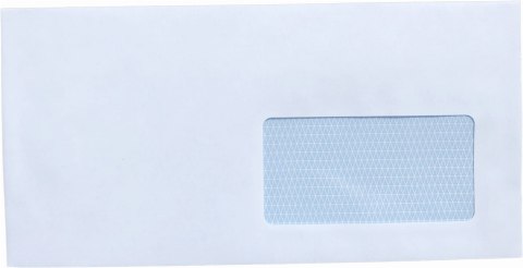 Koperta DL biała SK samoklejąca 110x220 mm - okienko 90x45 mm - 500 szt.
