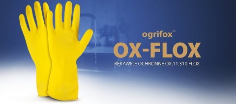 Rękawice ochronne gumowe flokowane / Żółte / OX-FLOX (10 - XL) Rękawice ochronne gumowe flokowane / Żółte / OX-FLOX (10 - XL)