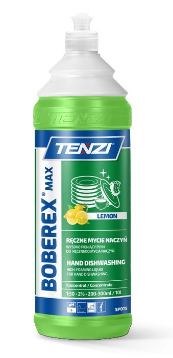 TENZI BOBEREX MAX Lemon 1L. Płyn Do Mycia Naczyń TENZI BOBEREX MAX Lemon 1L. Płyn Do Mycia Naczyń