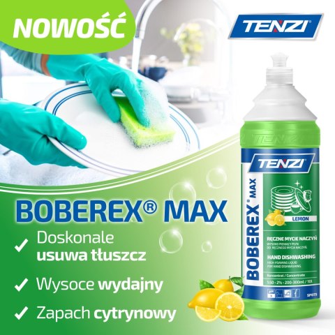 TENZI BOBEREX MAX Lemon 1L. Płyn Do Mycia Naczyń TENZI BOBEREX MAX Lemon 1L. Płyn Do Mycia Naczyń