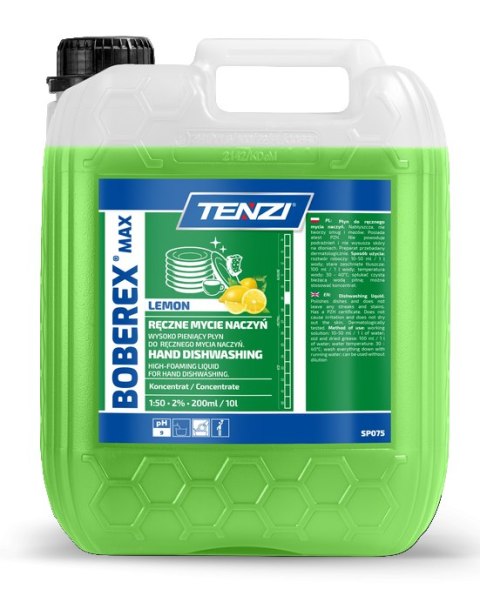 TENZI BOBEREX MAX Lemon 5L. Płyn Do Mycia Naczyń TENZI BOBEREX MAX Lemon 5L. Płyn Do Mycia Naczyń