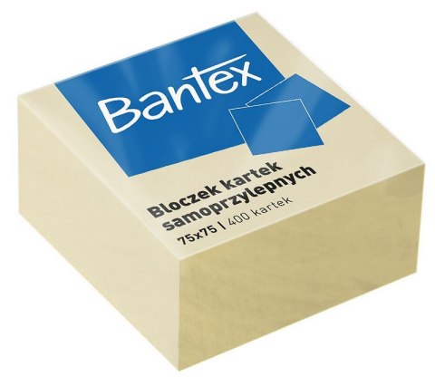 Bloczek Kartek Samoprzylepnych Bantex 75x75mm Żółte x 400 szt. Bloczek Kartek Samoprzylepnych Bantex 75x75mm Żółte x 400 szt.