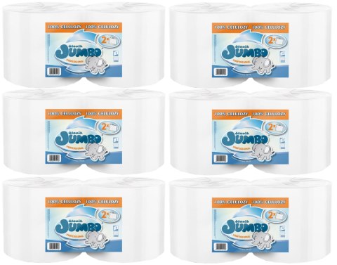 Czyściwo papierowe 2R SŁONIK JUMBO PROFESSIONAL BIAŁE 650 list 2W - 12 Rolek Czyściwo papierowe 2R SŁONIK JUMBO PROFESSIONAL BIAŁE 650 list 2W - 12 Rolek