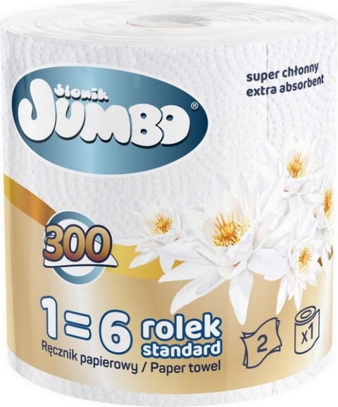 Ręcznik papierowy 1R SŁONIK JUMBO MAXI 300 list 2W - 1 szt. Ręcznik papierowy 1R SŁONIK JUMBO MAXI 300 list 2W - 1 szt.