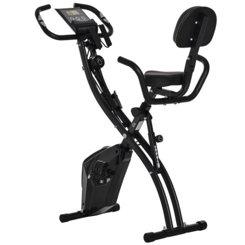 Rower Stacjonarny 2w1 Składany Magnetyczny Czarny PAKO A90-196