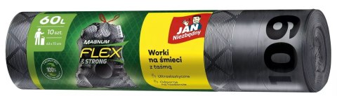 Jan Niezbędny Worki LD Magnum Flex Taśma 60L 10szt. - 1 op. Jan Niezbędny Worki LD Magnum Flex Taśma 60L 10szt. - 1 op.