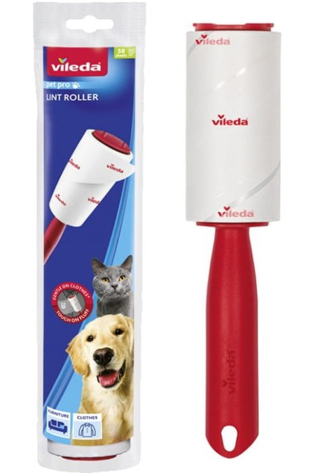 Vileda Pet Pro Rolka do usuwania sierści, włosów i drobinek brudu Vileda Pet Pro Rolka do usuwania sierści, włosów i drobinek brudu