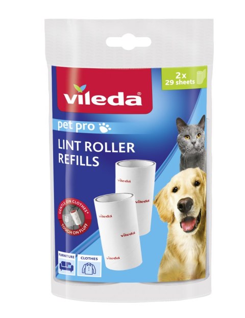 Vileda Pet Pro Wkłady do usuwania sierści, włosów i drobinek brudu Vileda Pet Pro Wkłady do usuwania sierści, włosów i drobinek brudu