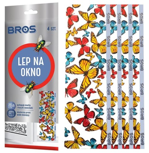 BROS - lep na okno 4-pak - 1 op. BROS - lep na okno 4-pak - 1 op.