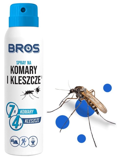 BROS - spray na komary i kleszcze 90ml - 1 szt. BROS - spray na komary i kleszcze 90ml - 1 szt.