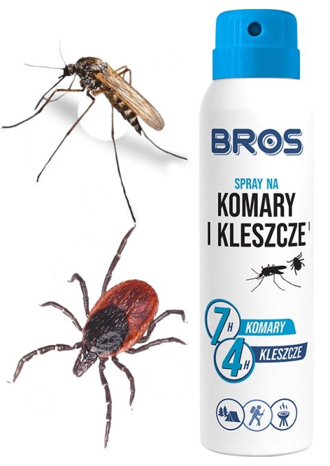 BROS - spray na komary i kleszcze 90ml - 1 szt. BROS - spray na komary i kleszcze 90ml - 1 szt.