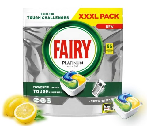 FAIRY Kapsułki Do Zmywarki Platinum All in One Lemon 96 szt. FAIRY Kapsułki Do Zmywarki Platinum All in One Lemon 96 szt.