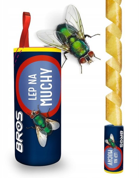 BROS - lep okrągły na muchy - 10 szt. BROS - lep okrągły na muchy - 10 szt.