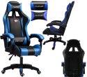 Fotel Gamingowy Czarno-Niebieski PAKO MAT-T-052