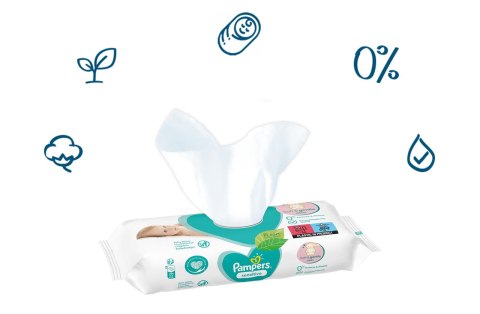 PAMPERS Chusteczki Nawilżane Sensitive 4 x 80 szt. PAMPERS Chusteczki Nawilżane Sensitive 4 x 80 szt.