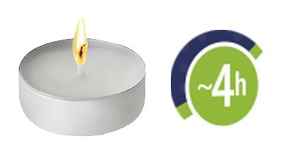AURA Podgrzewacze Tealights Deko Premium 4h 50 szt. pf10-50s AURA Podgrzewacze Tealights Deko Premium 4h 50 szt. pf10-50s
