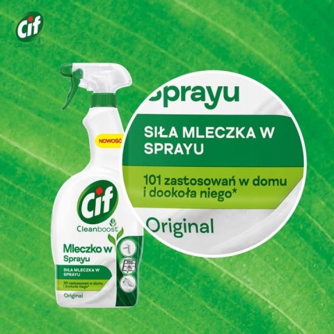 CIF Cleanboost Mleczko W Sprayu Do Czyszczenia 750ml CIF Cleanboost Mleczko W Sprayu Do Czyszczenia 750ml