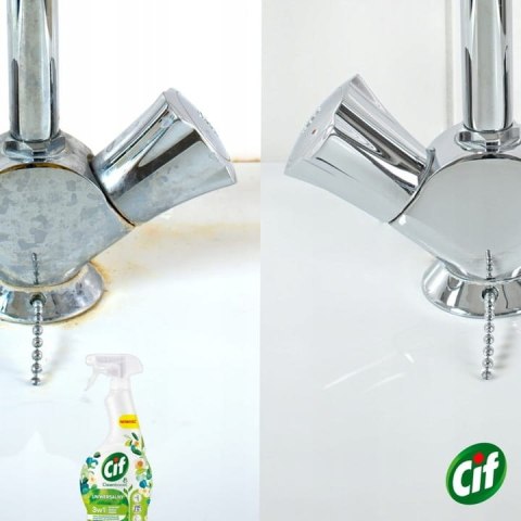 CIF Cleanboost Uniwersalny 3w1 Spray Czyszczacy Zielona Herbata i Eukaliptus CIF Cleanboost Uniwersalny 3w1 Spray Czyszczacy Zielona Herbata i Eukaliptus