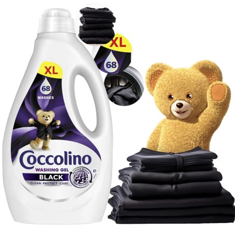 Coccolino Black & Dark XL Żel Do Prania Czarnych i Ciemnych Tkanin 68 Prań 2,72l Coccolino Black & Dark XL Żel Do Prania Czarnych i Ciemnych Tkanin 68 Prań 2,72l