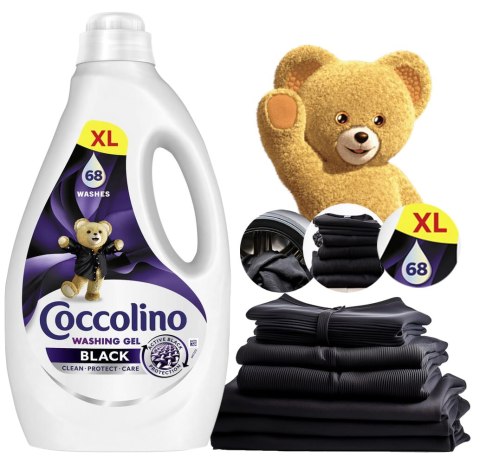 Coccolino Black & Dark XL Żel Do Prania Czarnych i Ciemnych Tkanin 68 Prań 2,72l Coccolino Black & Dark XL Żel Do Prania Czarnych i Ciemnych Tkanin 68 Prań 2,72l