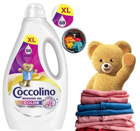 Coccolino Color XL Żel Do Prania Kolorowych Tkanin 68 Prań 2,72l Coccolino Color XL Żel Do Prania Kolorowych Tkanin 68 Prań 2,72l