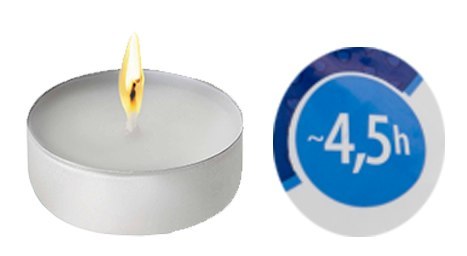 AURA Podgrzewacze Tealights Classic 4,5h 30 szt. p15-30 AURA Podgrzewacze Tealights Classic 4,5h 30 szt. p15-30
