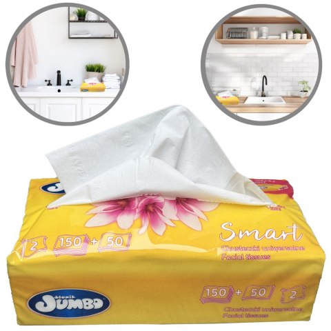 Chusteczki uniwersalne 200 szt. SŁONIK JUMBO SMART folia 2W - 1 op. Chusteczki uniwersalne 200 szt. SŁONIK JUMBO SMART folia 2W - 1 op.