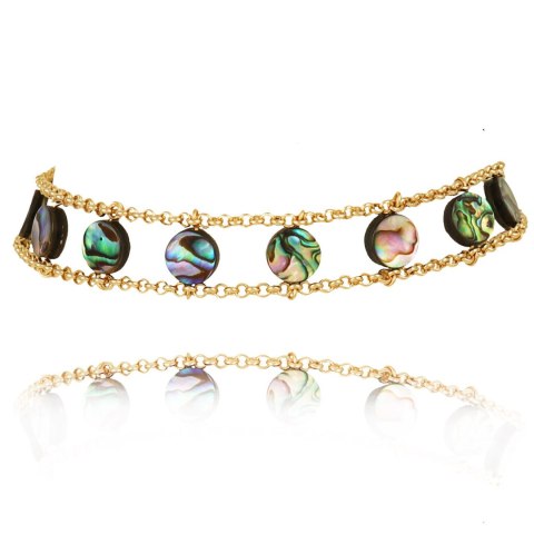 Choker z muszlą Abalone z kolekcji Dalila (C22/VIP/82AU) Choker z muszlą Abalone z kolekcji Dalila (C22/VIP/82AU)