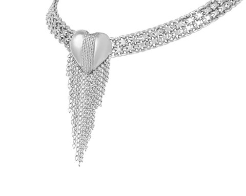 Choker z sercem z łańcuszkami z kolekcji Heart Harmony (C23/ZIM/28AG) Choker z sercem z łańcuszkami z kolekcji Heart Harmony (C23/ZIM/28AG)
