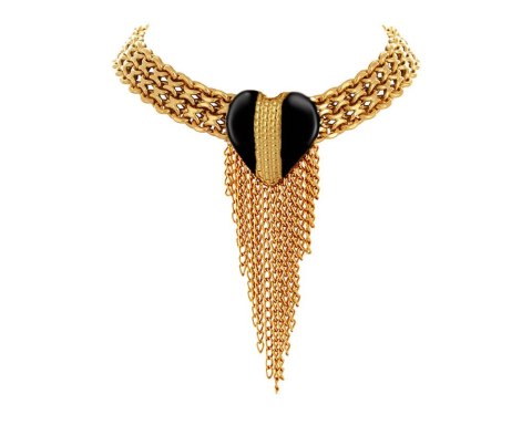 Choker z sercem z łańcuszkami z kolekcji Heart Harmony (C23/ZIM/28AU) Choker z sercem z łańcuszkami z kolekcji Heart Harmony (C23/ZIM/28AU)