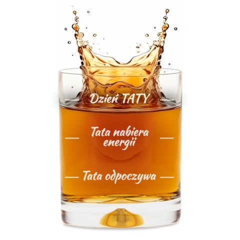 Szklanka do whiskey dla Taty - Prezent na Dzień Ojca - Prezent dla Taty Szklanka do whiskey dla Taty - Prezent na Dzień Ojca - Prezent dla Taty
