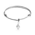 Bransoletka Aria Music Charms z kluczem wiolinowym z kolekcji Aria Martelle (B24/NUT/10)
