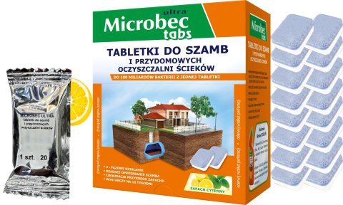 BROS - Microbec ULTRA - tabletka do szamb - 16 szt. BROS - Microbec ULTRA - tabletka do szamb - 16 szt.