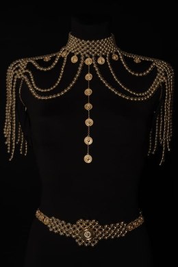 Choker z kuleczkami i monetkami (C23/FSH/30AU)