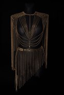Suknia z łańcuchów i rombów z kolekcji Black and Gold (C23/FSH/39AU)