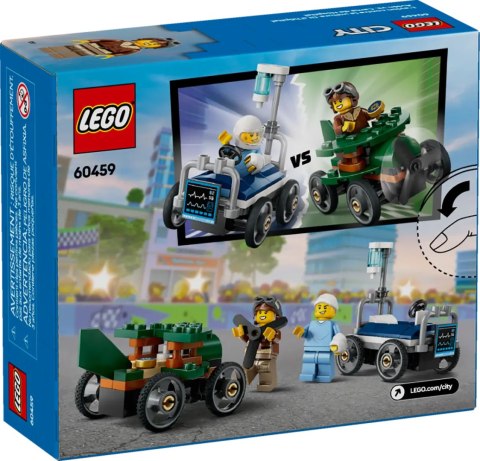 60459 - LEGO City - Zestaw wyścigówek: samolot kontra łóżko szpitalne 60459 - LEGO City - Zestaw wyścigówek: samolot kontra łóżko szpitalne