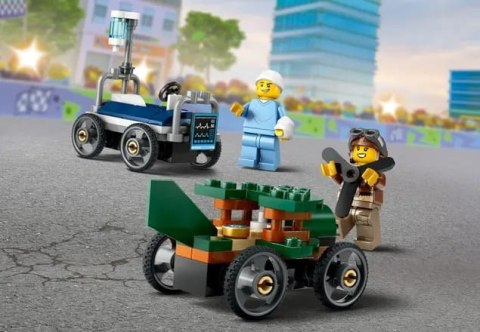 60459 - LEGO City - Zestaw wyścigówek: samolot kontra łóżko szpitalne 60459 - LEGO City - Zestaw wyścigówek: samolot kontra łóżko szpitalne