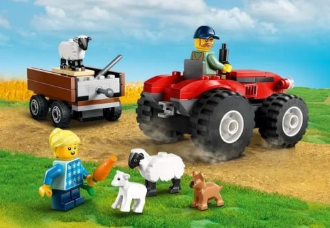 60461 - LEGO City - Czerwony traktor z przyczepą i owcą 60461 - LEGO City - Czerwony traktor z przyczepą i owcą