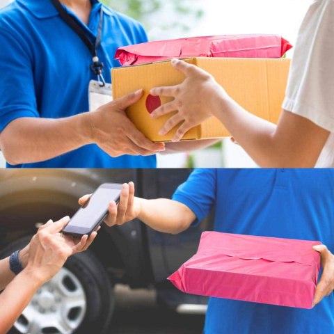 Foliopaki Kurierskie Różowe XL 500x600mm - 500 szt.