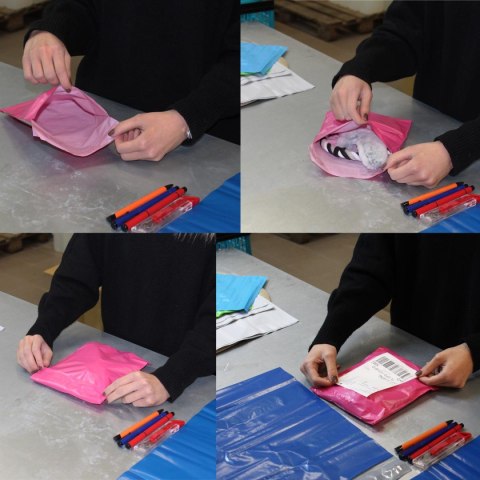 Foliopaki Kurierskie Różowe XL 500x600mm - 500 szt.