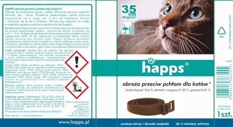 HAPPS - obroża przeciw pchłom dla kotów HAPPS - obroża przeciw pchłom dla kotów